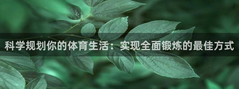 xc体育app官方网站：科学规划你的体育生活：实现全面锻炼的最佳方式