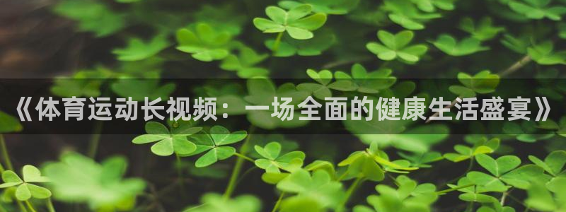 xc体育：《体育运动长视频：一场全面的健康生活盛宴》
